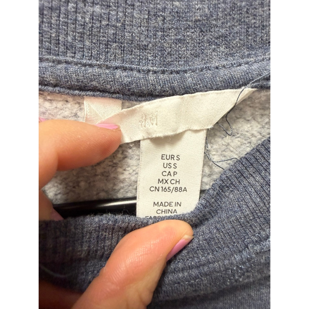 Women's H&M Blue Atelier Paris Crewneck Sweatshirt S - Picture 2 of 3